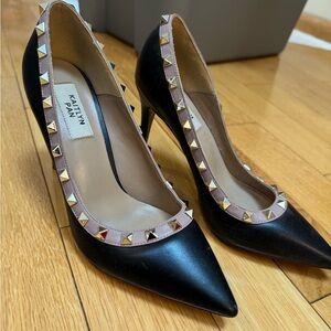 Kaitlyn Pan Black Studded Heels